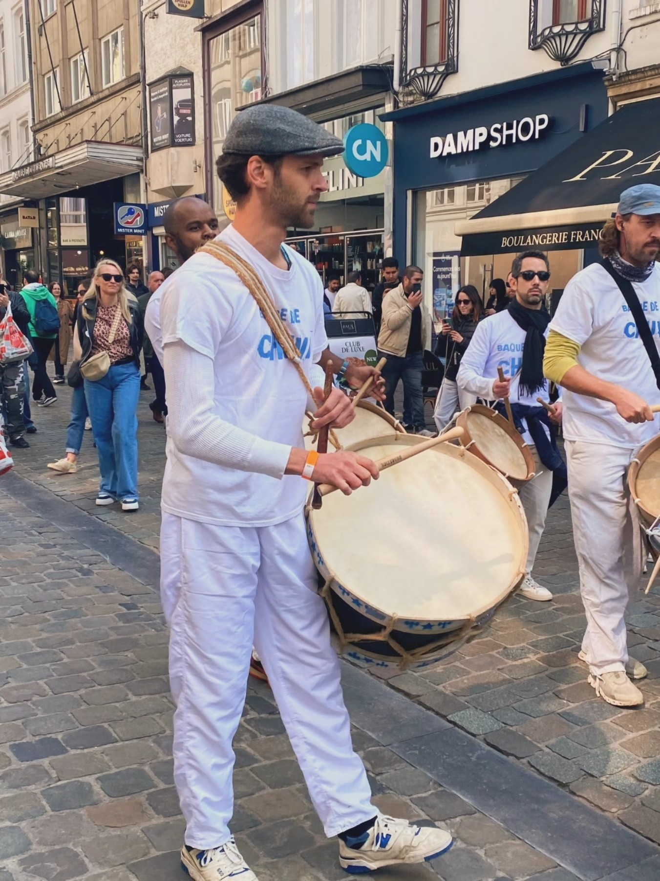 Drummer in street parade